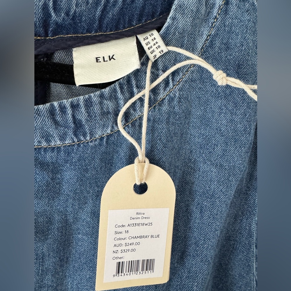 Elk Australia Rittra Denim Dress NWT - Picture 4 of 8